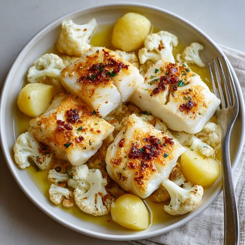 A plate of food with fish and vegetables.