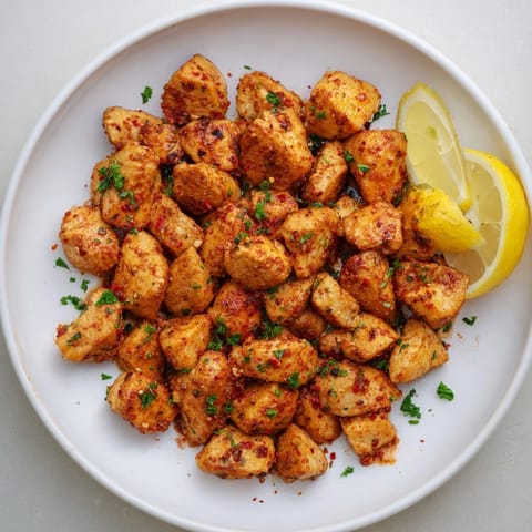 Deliciosos bocadillos de pollo asados con pimentón: una receta fácil con aroma ahumado y especiado.