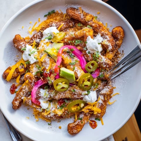 nachos churros pimientos encurtidos