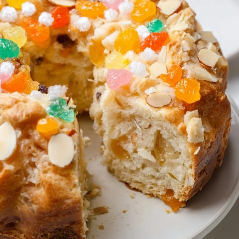 Roscón soda cítricos fruta