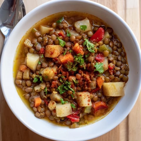 estofado lentejas estilo español