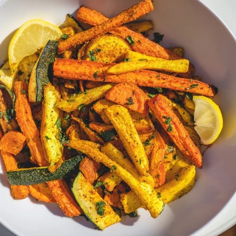 Papas vegetales azafrán cítricas