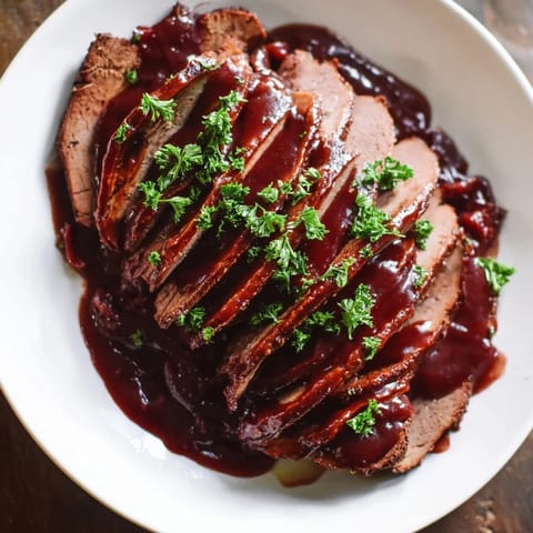 Sauerbraten vegano cranberry balsámico