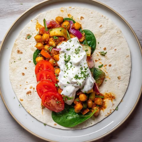 Wrap garbanzos y verduras
