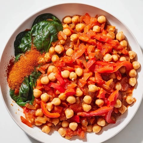 Guiso de garbanzos y espinacas