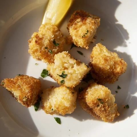 Bocados crujientes de bacalao