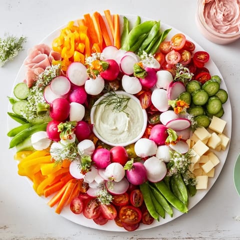 Spring Wreath Appetizer Platter