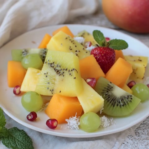 Tropical pineapple fruit platter