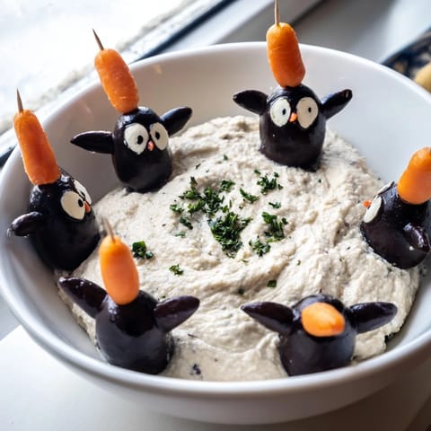 Dip blanco con adornos