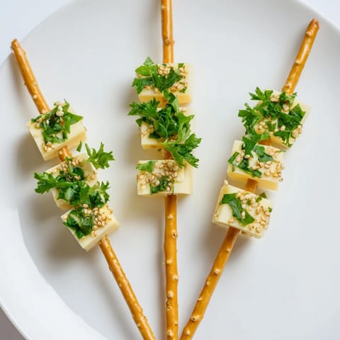 Cubos cheddar con palitos