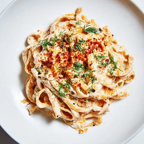 This Turkish Pasta dish features creamy yogurt, spicy butter, and perfectly cooked pasta, a flavorful meal.