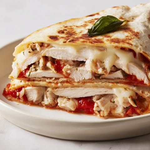 Tortilla pizza wrap pollo