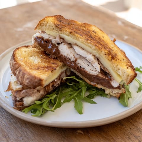 Nutella brie pollo sandwich