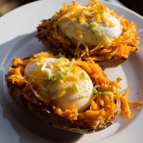 Crispy hashbrown egg nests