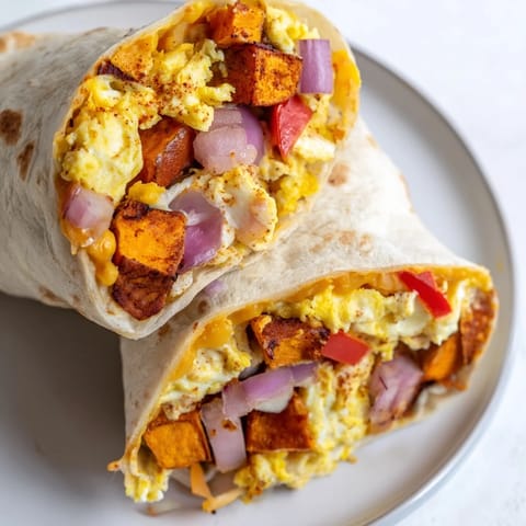 Burritos con dulce patata