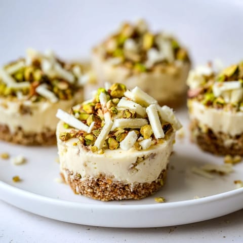 Bocaditos cremosos de pistacho