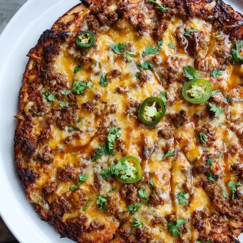 Pizza carne picante base