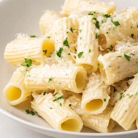 Pasta cremosa en leche