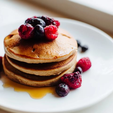 Warm brown banana pancakes: a stack of naturally sweet, gluten-free breakfast delights.