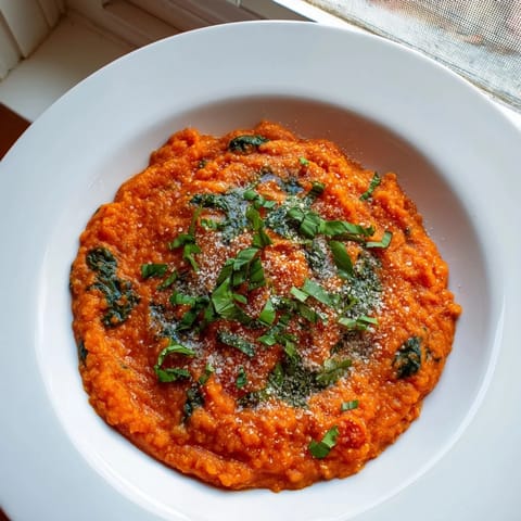 A bowl of Hidden Veggie Tomato Pasta Sauce, glistening, ready to top your favorite pasta.