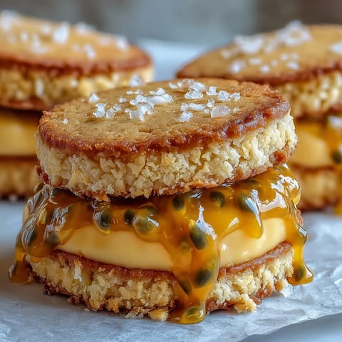 Galletas con curd de pasión