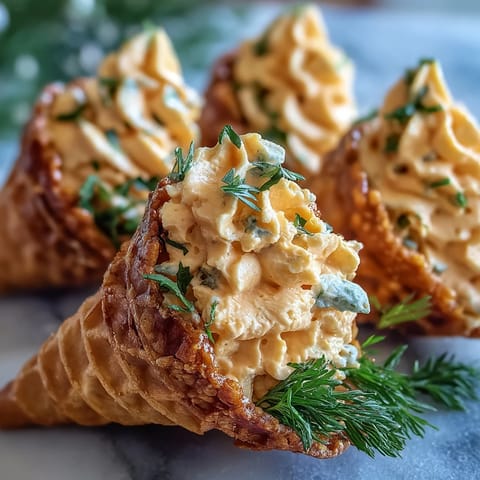 1. Adorable carrot-shaped cheese and cracker cones filled with creamy orange cheese blend, topped with fresh parsley for a festive Easter snack.
