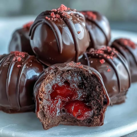 Chocolate trufas con fresa Dubai