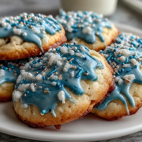 Galletas de azúcar con glaseado real inspiradas en Pure Vanilla Cookie de Cookie Run Kingdom.