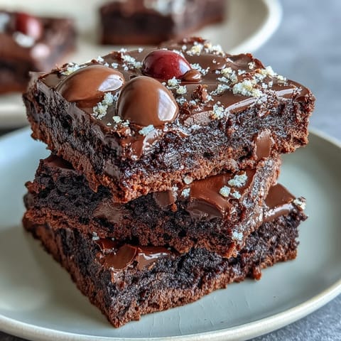 Brownies de chocolate con huevos Cadbury y cobertura crujiente, rellenos de mini huevos y chocolate derretido.