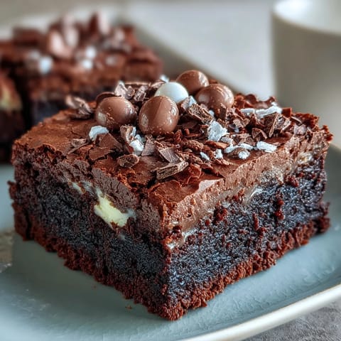 Cadbury Egg Brownies Crumble