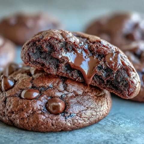 Galletas de Brownie con Chispas de Chocolate - Deliciosas galletas fudgy con chispas de chocolate derretido, perfectas para un postre rápido y fácil.