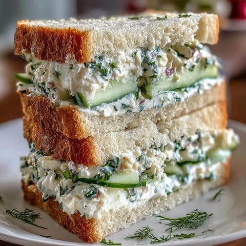 Sándwiches de té para el Día de la Madre con mantequilla de limón, elegantes y delicados, con relleno de pepino y limón.