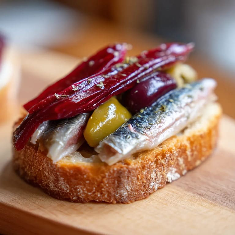 Pintxos De Boquerones Marinados Aut ntico Aperitivo Vasco Con 