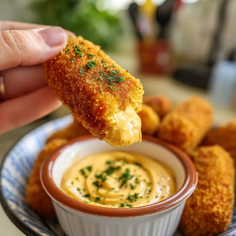 Croquetas de jamón con aioli de pimentón.