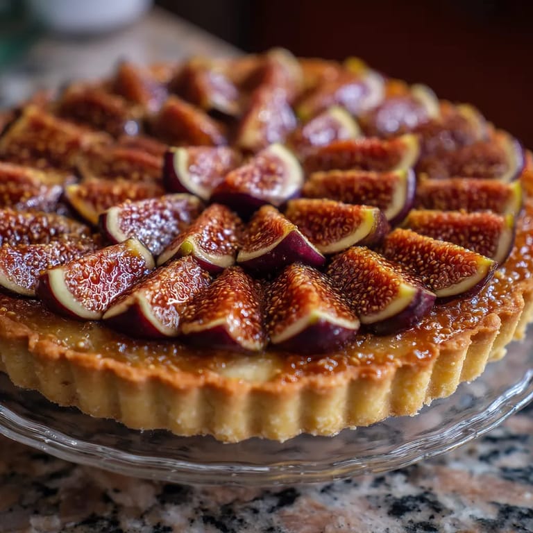 Tarta de figa y almendras frescas.