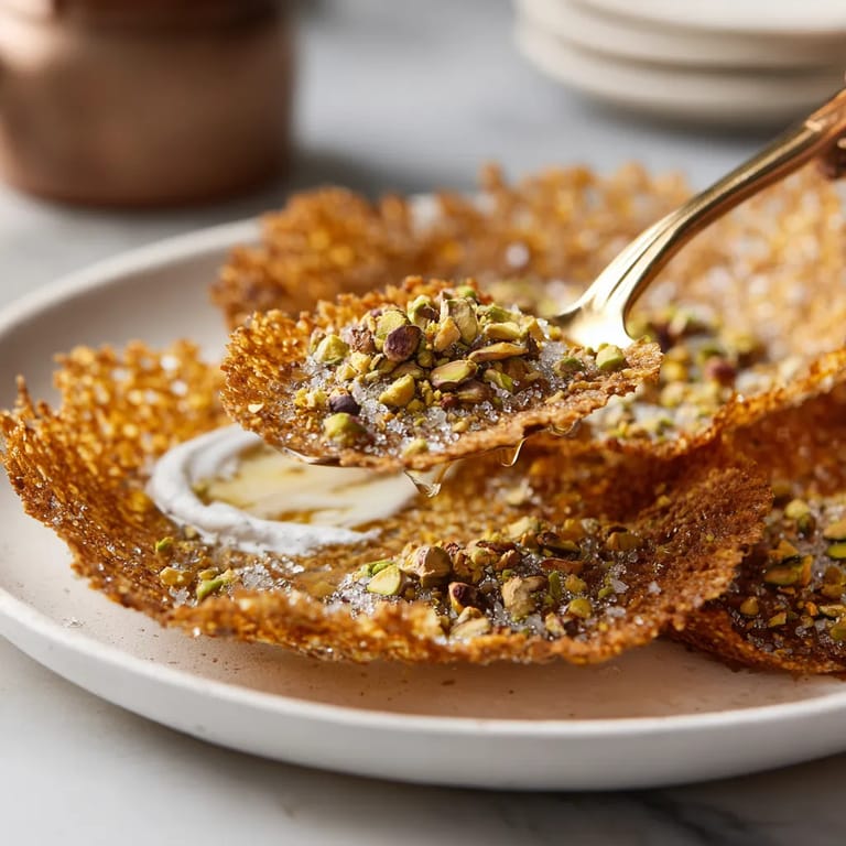 Tortas de pistacho y aceite de oliva.