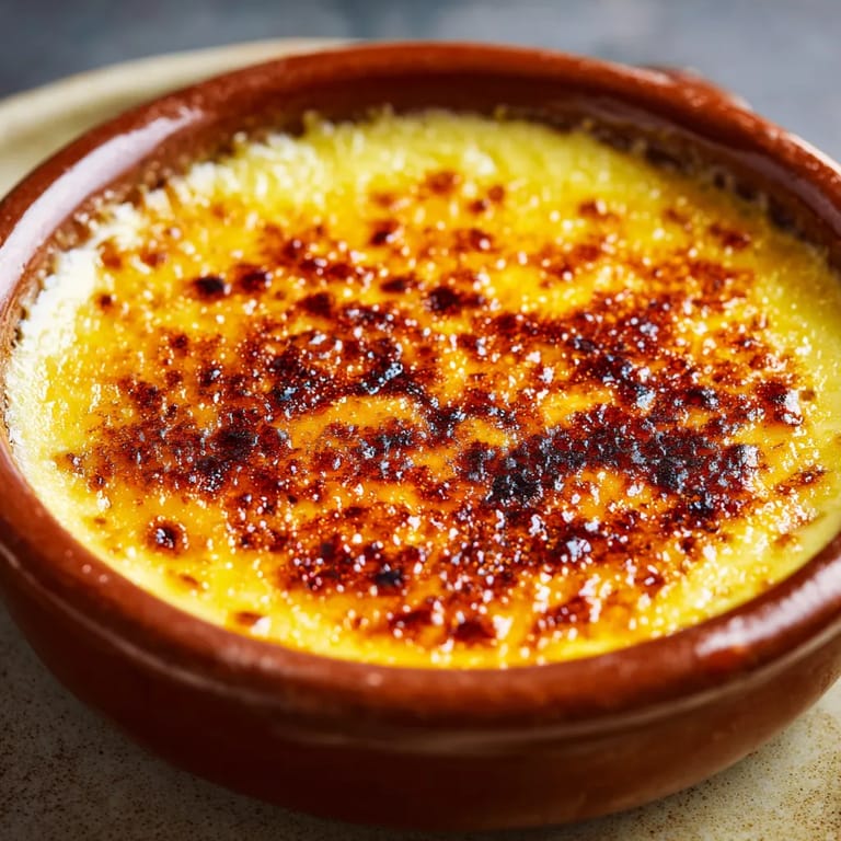 Crema Catalana con Toque de Naranja.