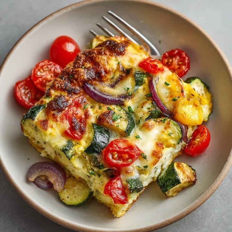 Disfrute de unos sustanciosos Huevos Españoles al Horno con Verduras: ¡una comida casera reconfortante!