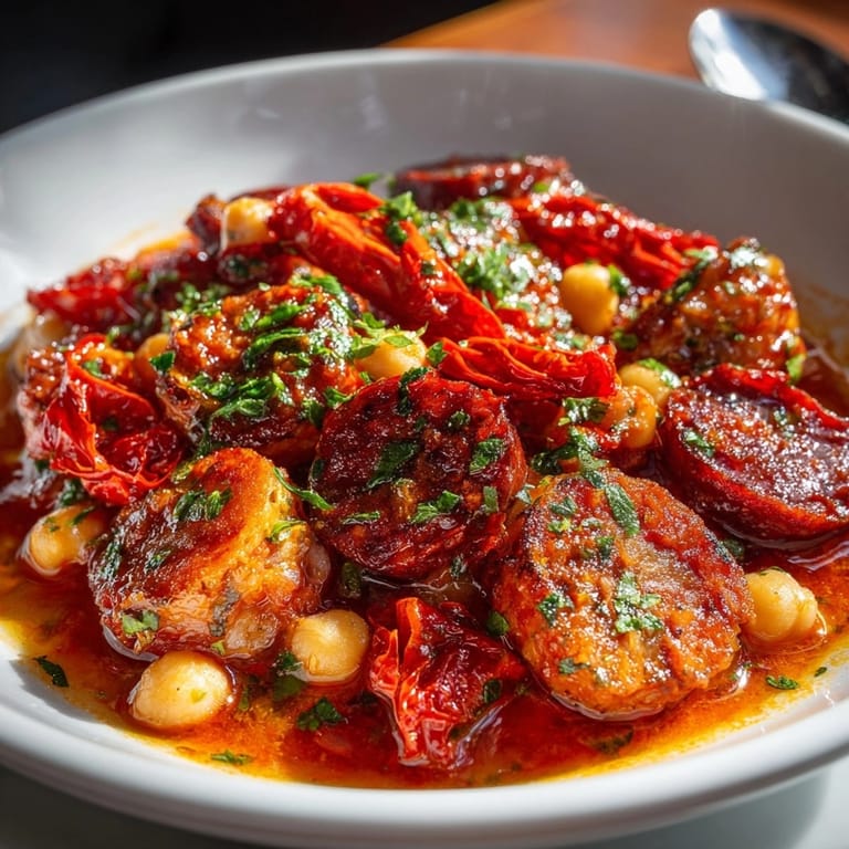 Callos a la Madrileña humeantes, un guiso reconfortante con aroma a pimentón y chorizo casero.