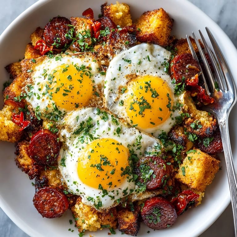 Migas de pastor: Imagina saborear este plato festivo con panceta crujiente, ¡perfecto para compartir!