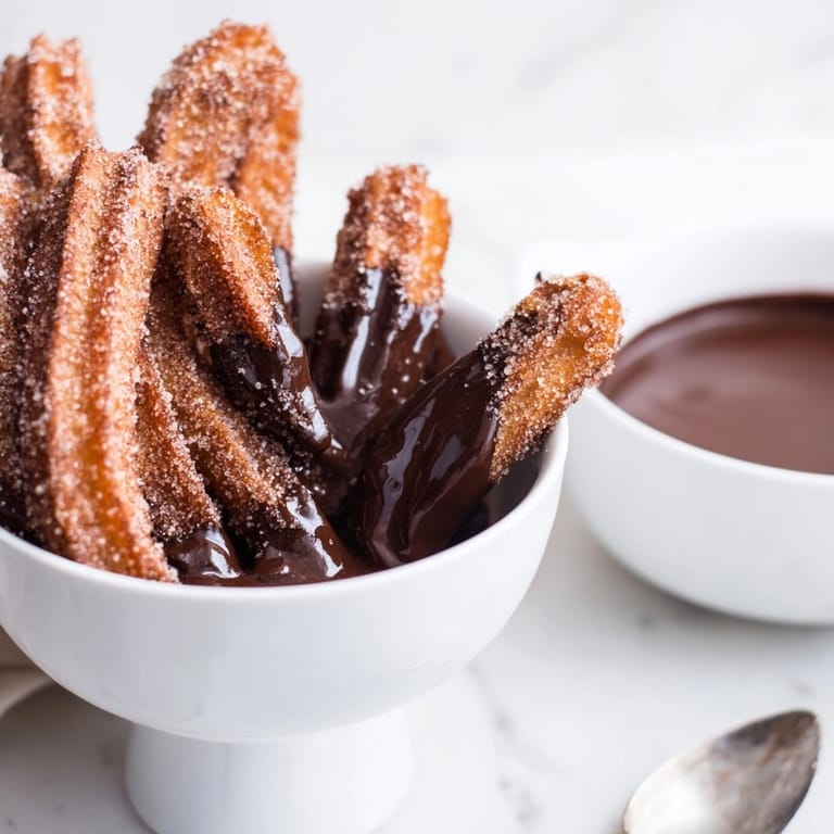 Prepara chocolate caliente español cremoso, espeso y decadente, un postre reconfortante tradicional con churros crujientes.