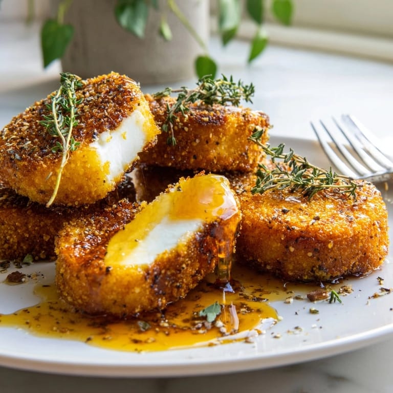 Deliciosas tapas de queso de cabra tibio: un bocado español perfecto como aperitivo.