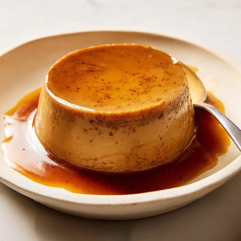 Prepara un postre festivo: flan de castañas especiado, un clásico horneado, hecho en casa.