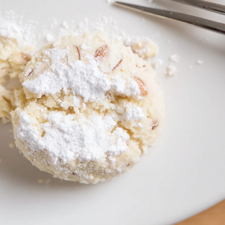 Close-up of golden Budget Spanish Almond Shortbread with textured crumbs, perfect for dessert.