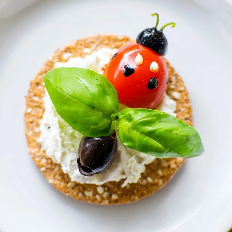 Vibrant Ladybug Love Picnic Finger Foods piled on a platter, ready to be enjoyed at a party.