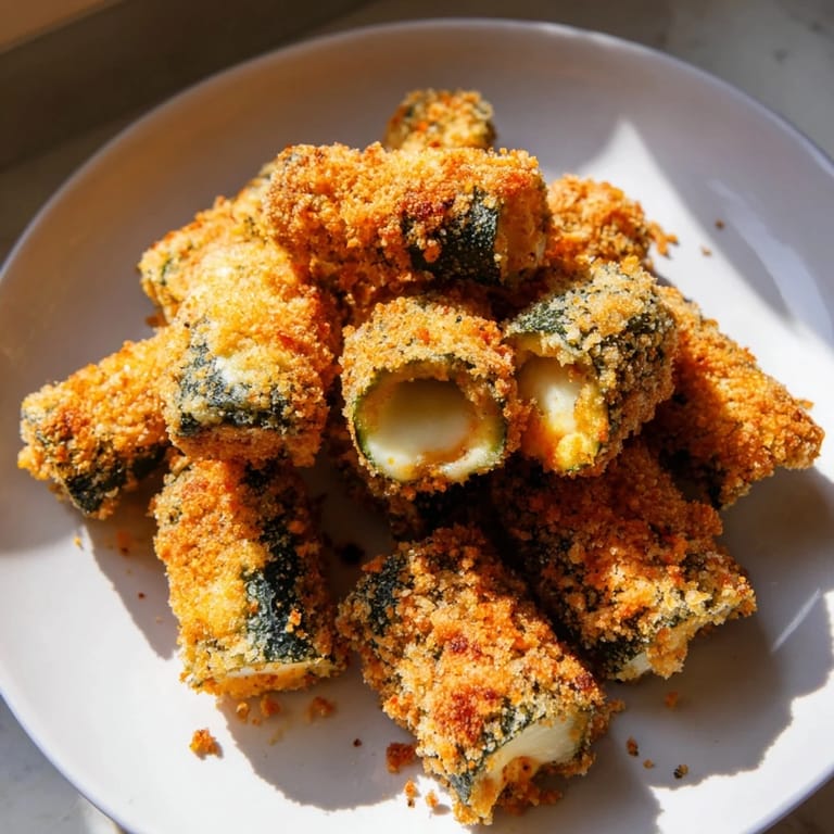 Close-up of golden Crispy Chickle Bites, offering a delightful crunch and melty cheese with every bite.