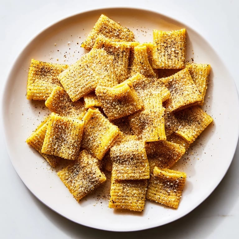 Homemade Parmesan pasta chips, air-fried to a delightful crispness, a simple, delicious appetizer.