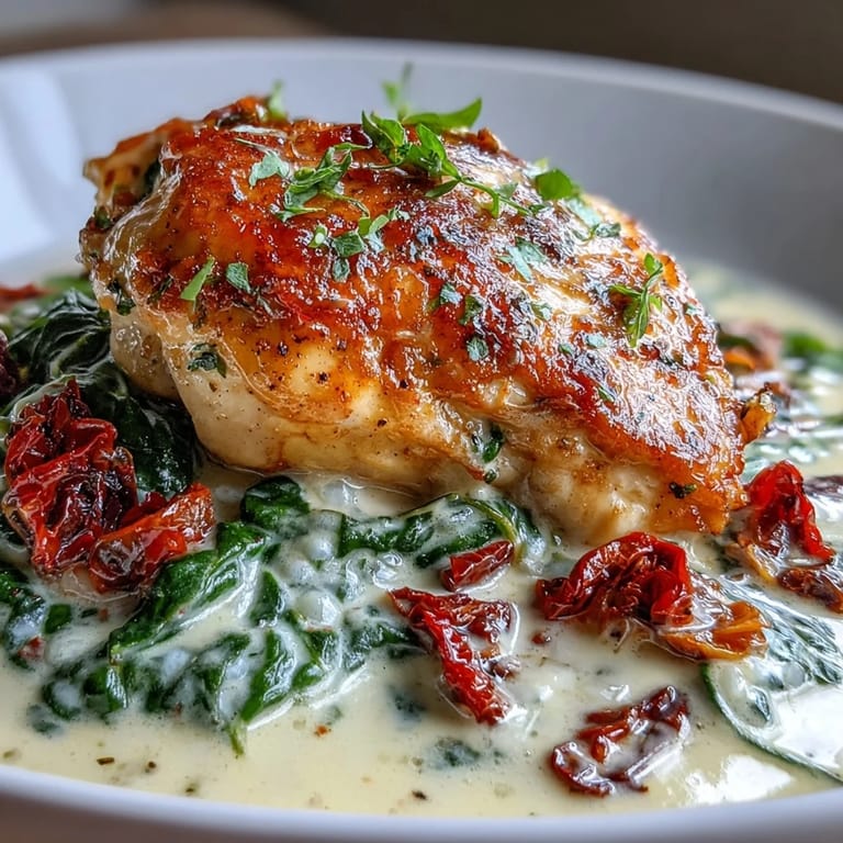 Served hot and garnished with fresh basil, this low-carb chicken dish looks restaurant-quality.
