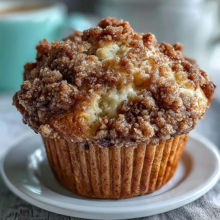 Deliciosos muffins de limón y arándanos con masa madre, con una textura suave y una cobertura de migas aromática, perfectos para el desayuno o la merienda.