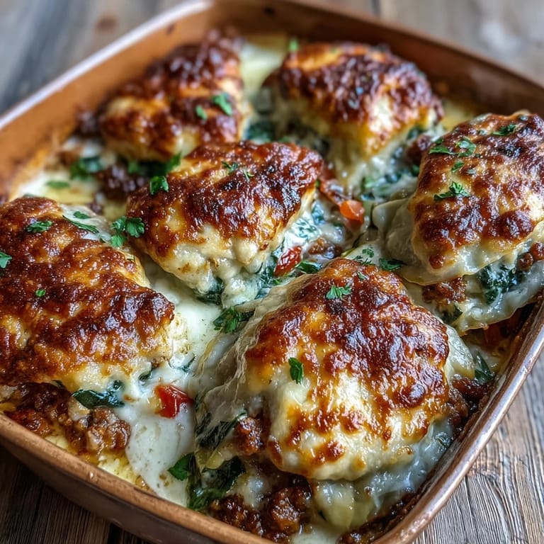 Cabbage Dumpling Lasagna, una fusión deliciosa lista para servir.